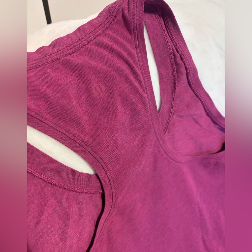 Lululemon Racer Back Pink Tank - Picture 4 of 5